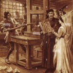 William Caxton at his Printing Press