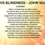 ON HIS BLINDNESS